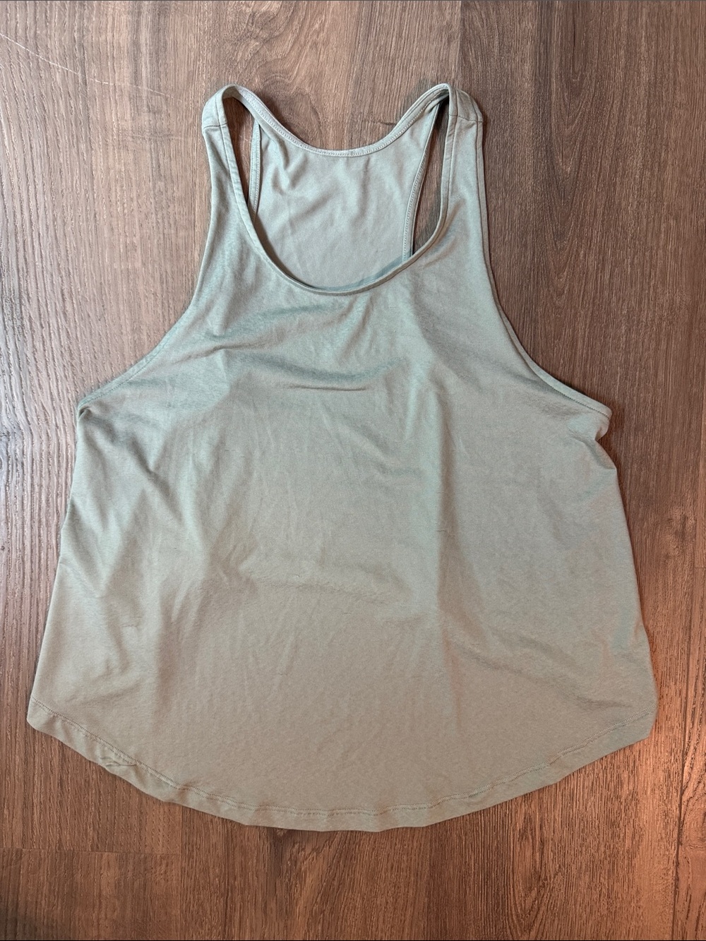 Lululemon High Low Tank Top in Sage Green